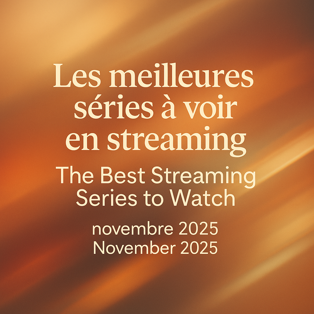 MEILLEURES SÉRIES DE NOVEMBRE - BEST SERIES OF NOVEMBER
